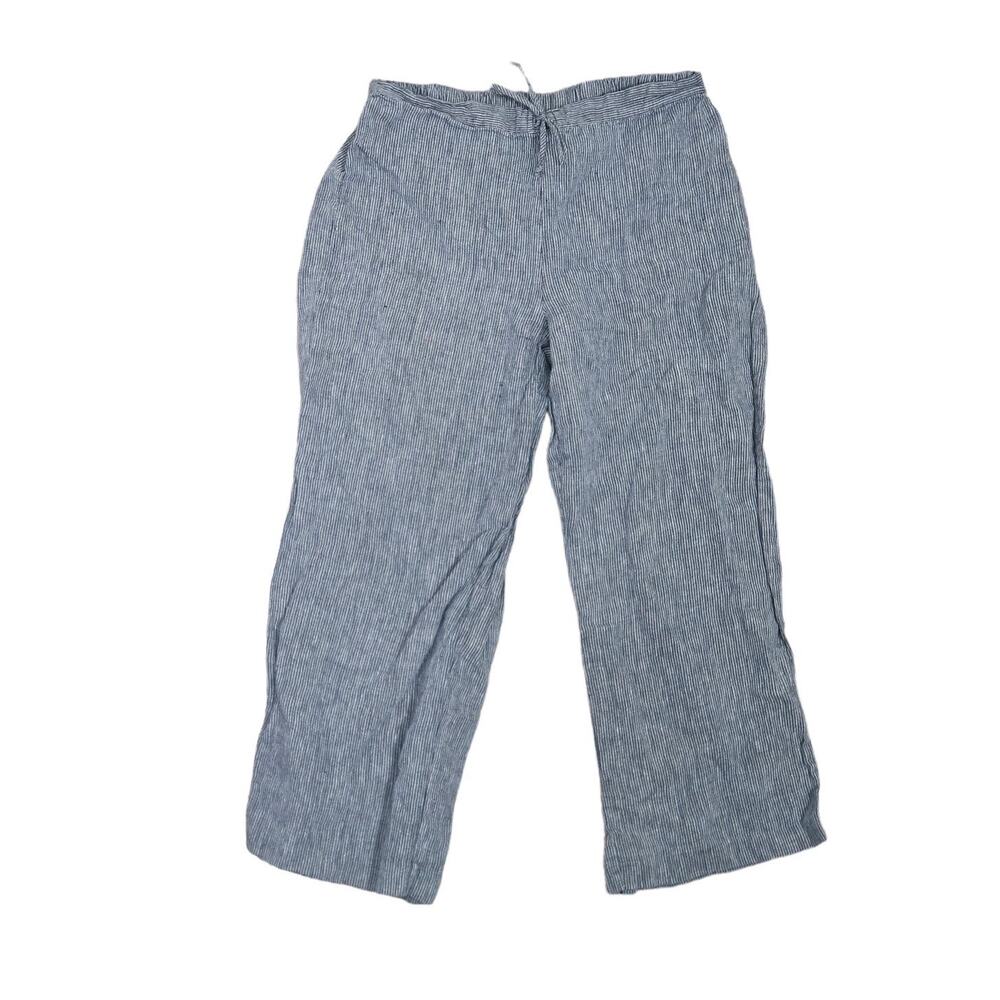 Habitat Heathered Blue Wide-Leg Capris XS